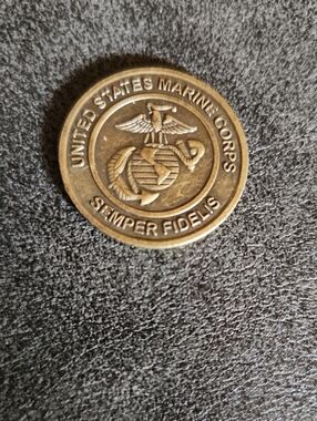 Brass Challenge Coin - Gold Tone